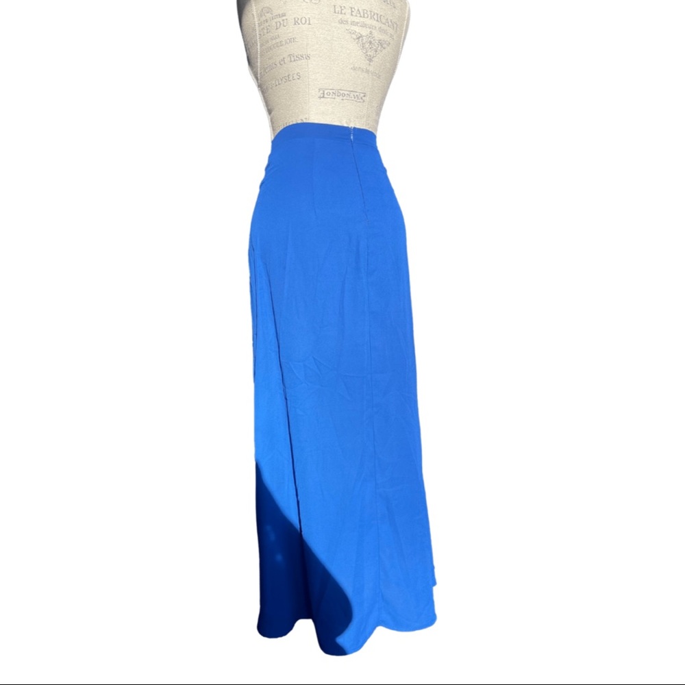 Blue Floor Length Skirt